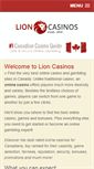 Mobile Screenshot of lioncasinos.com